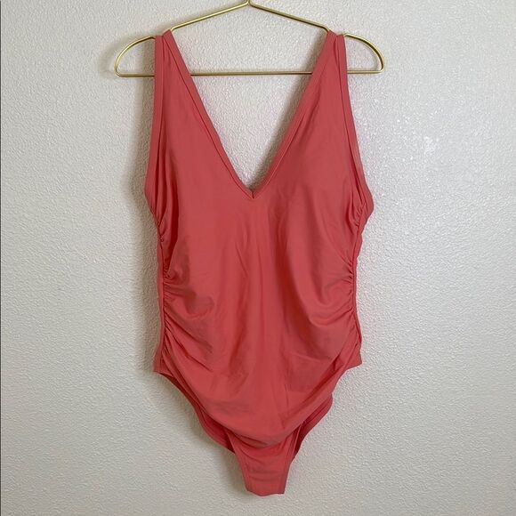 Kona Sol Vibrant Pink coral one piece Swimsuit- 20W - Picture 1 of 5